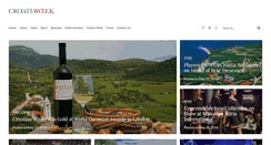 Desktop Screenshot of croatiaweek.com